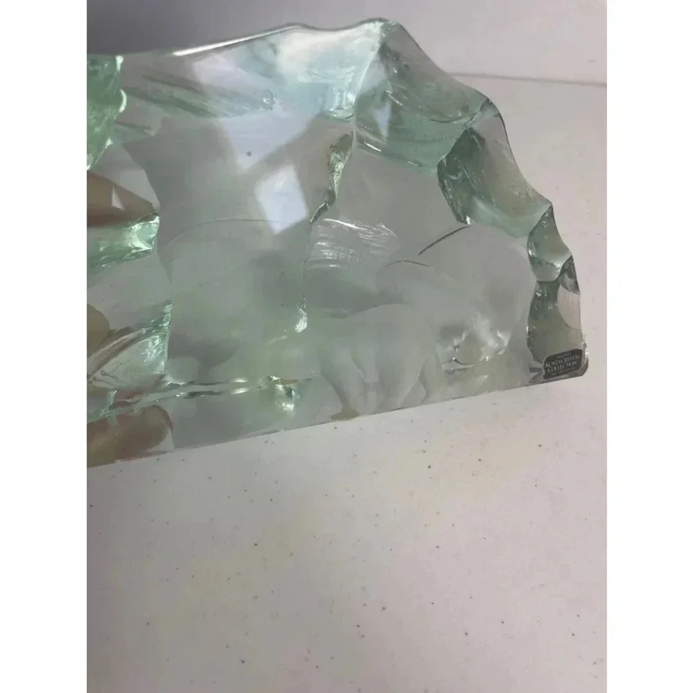 Vintage Kosta Boda Crystal Polar Bear Ice Block Sculpture Vickie Lindstrand - Picture 11 of 11